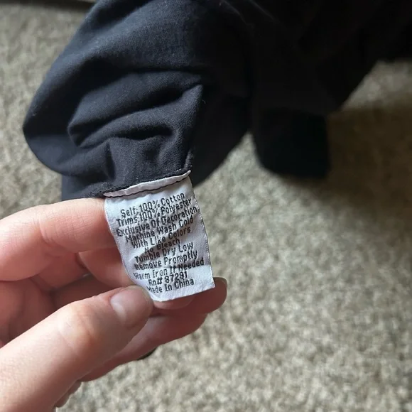 Johnny Was Embroidered Black Floral Top - Picture 5 of 6